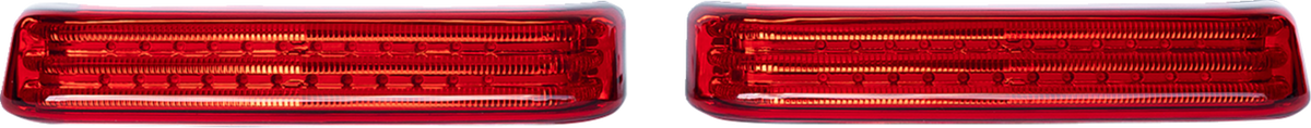 Custom Dynamics Saddlebag Lights - Black/Red