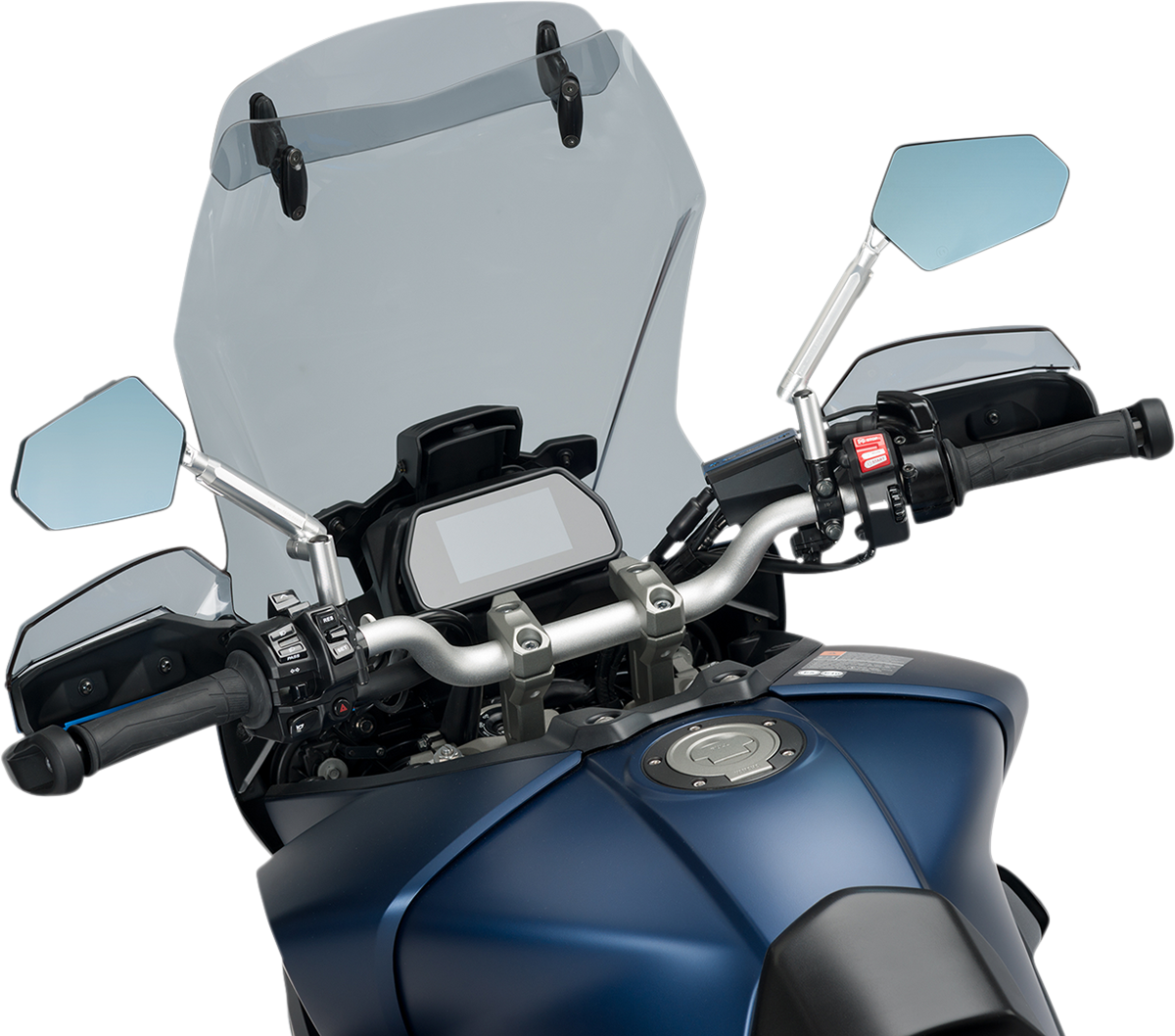 PUIG HI-Tech Parts Mirror - Explorer - Side View - Right - Diamond - Black