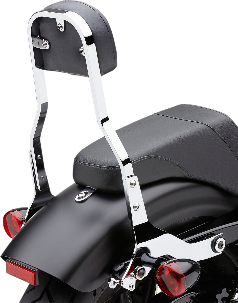 Cobra Backrest Kit - 14" - Chrome - Softail