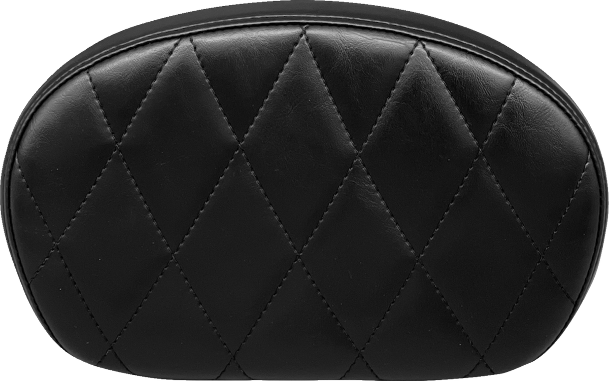 Le Pera Sissy Bar Pad - Medium - Diamond - Shiny Black