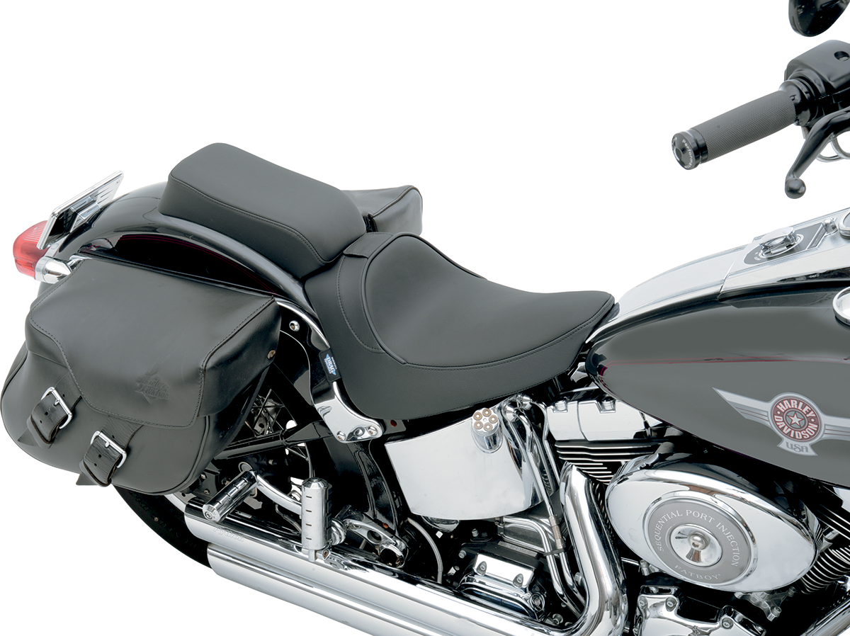 Drag Specialties Seats Solo Seat - Smooth - Driver Backrest - FL/FX '00-'06