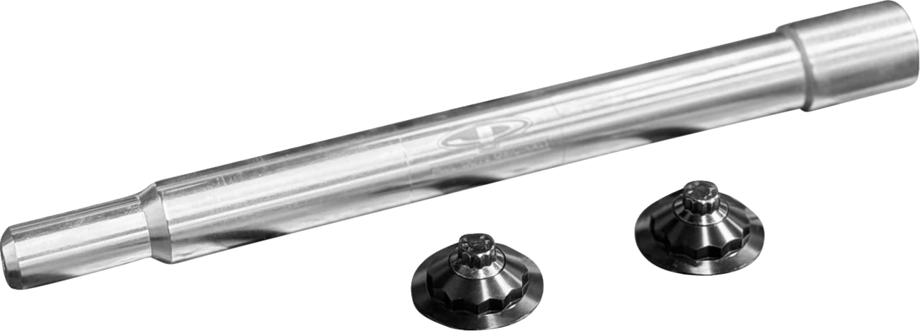 Paul Yaffe Bagger Nation Y-Axle With 12 Point Style Axle Cover Kit - Custom - Front - Black - 25 MM