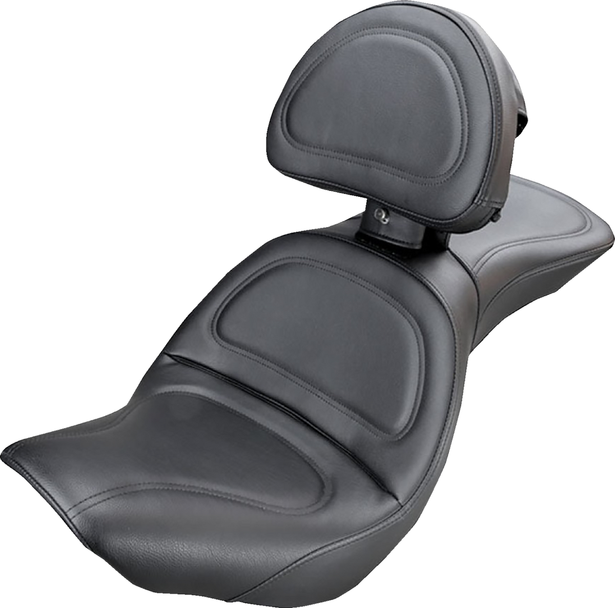 Saddlemen Seat - Explorer™ - With Backrest - Stitched - Black - FXDWG '96-'03
