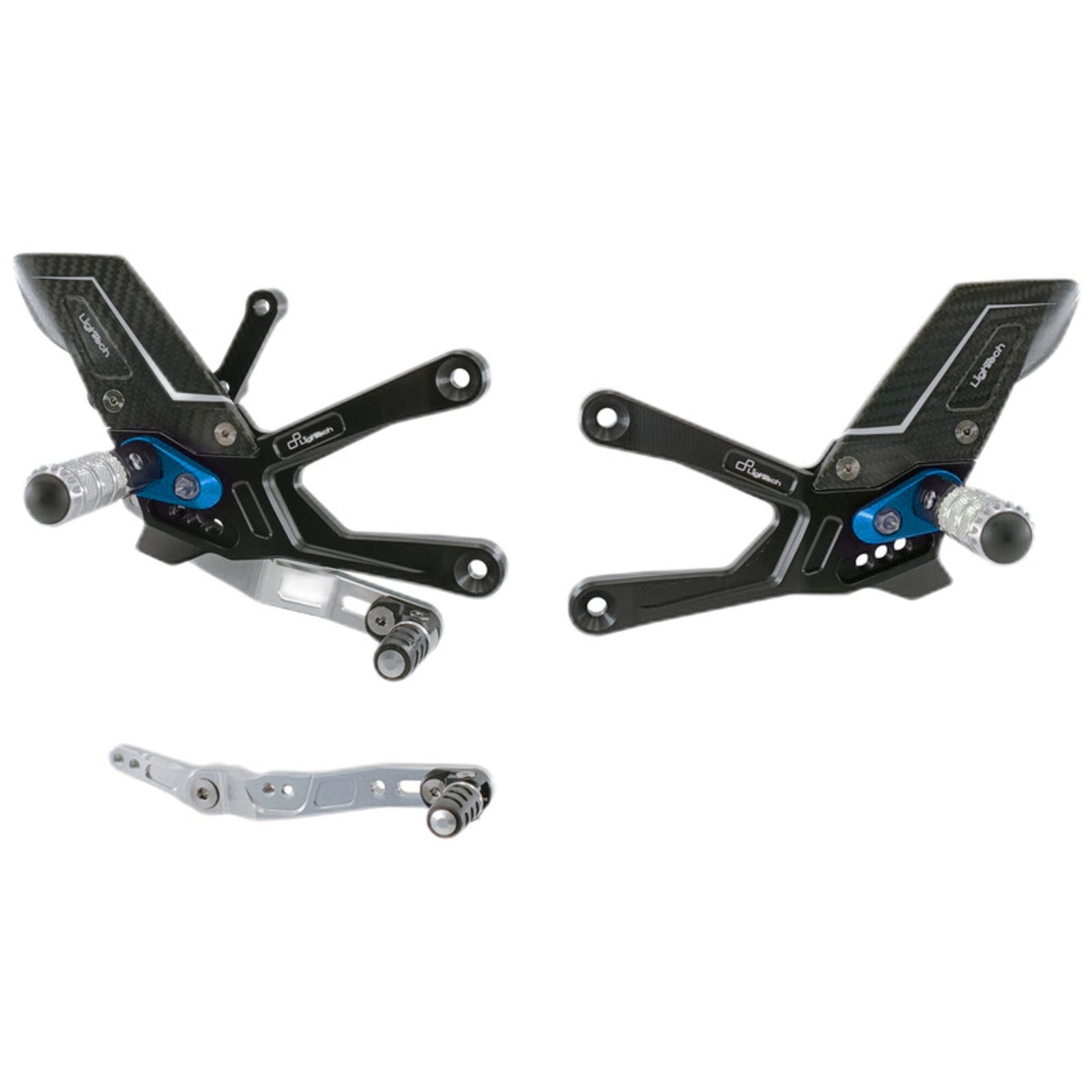 LighTech R Series Blue Adjsutable Rear Sets for Yamaha R1 R1S R1M