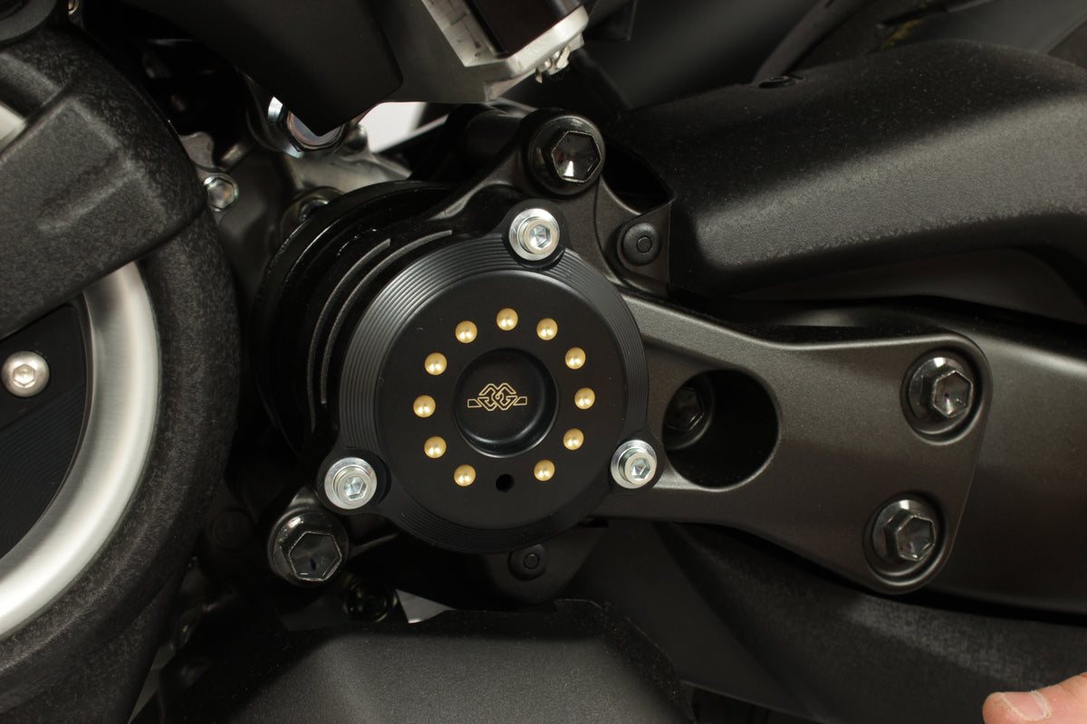 Gilles Tooling Front Belt Pulley Cover Black
