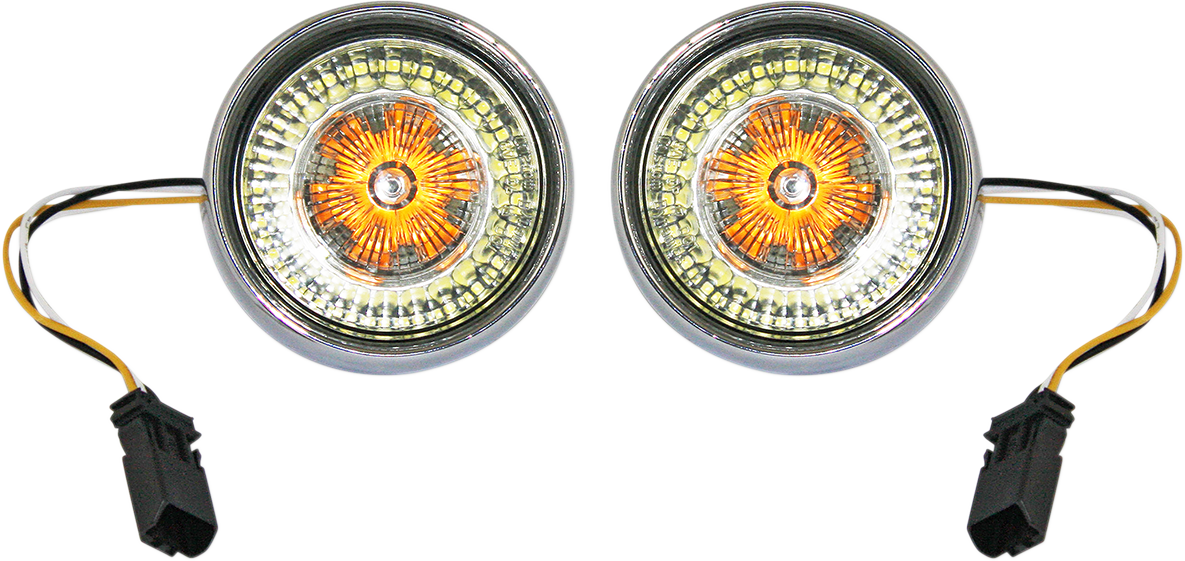 Custom Dynamics Bullet Turn Signal - JAE CVO - Chrome - Smoke Lens