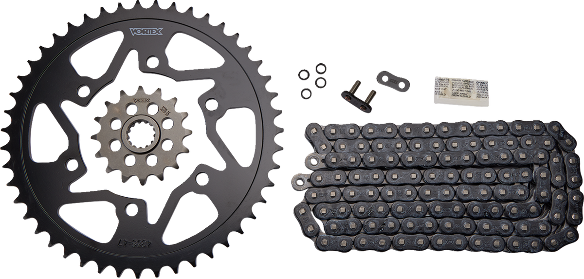 Vortex Chain And Sprocket Kit - HFRS - Black - Suzuki GSX-R750