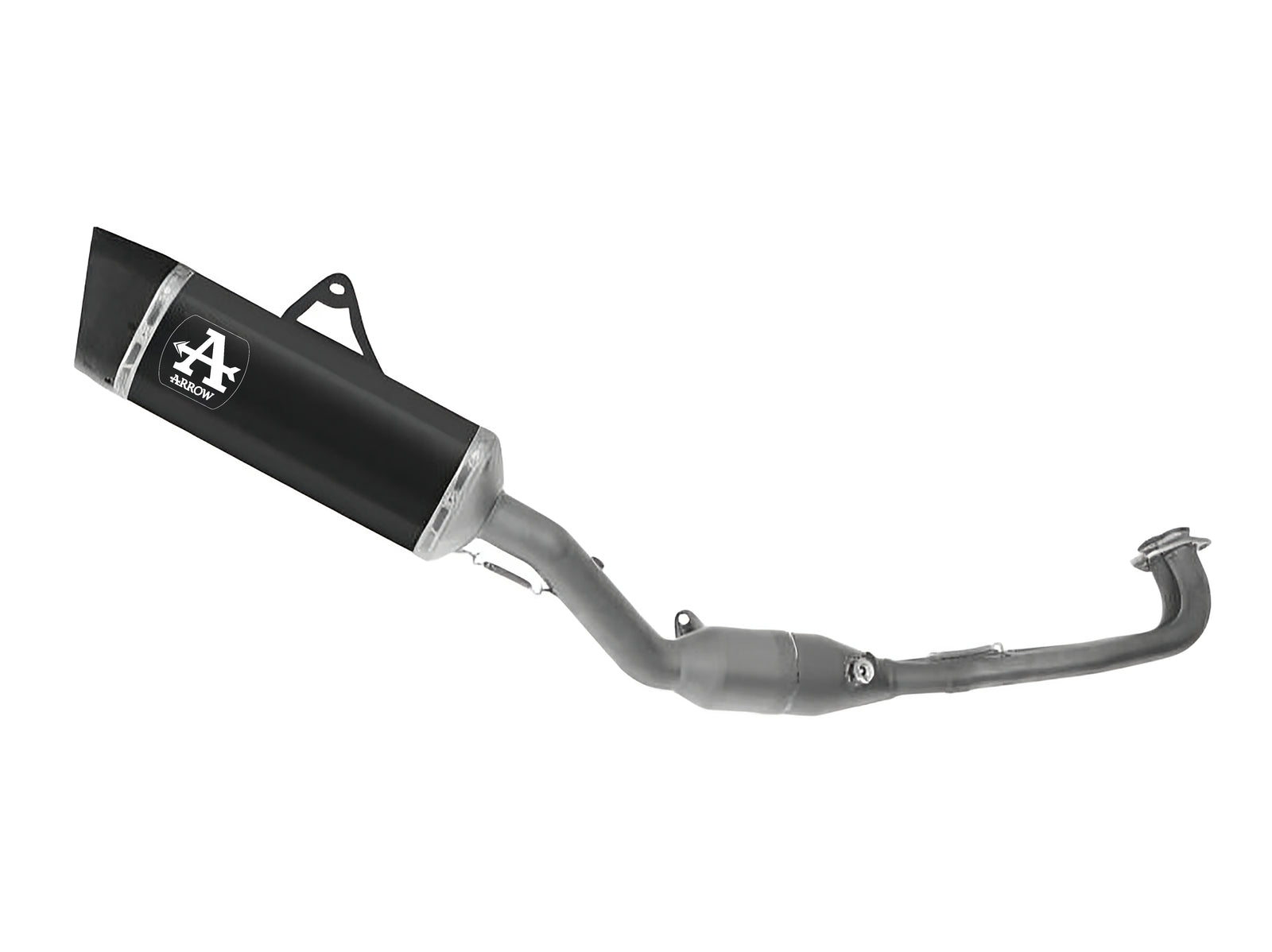 73023PTN Full System Racing With Pista Titanium Dark Slip Ons