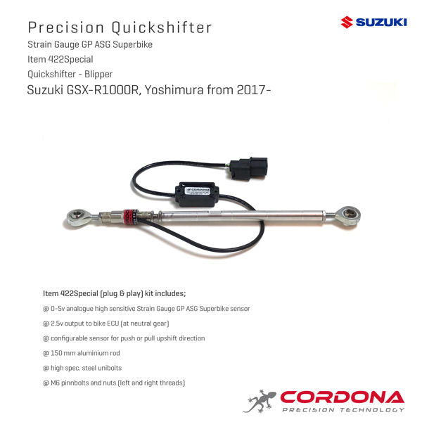 Cordona GP ASG Plug and Play Quickshifter Kit for GSXR1000R