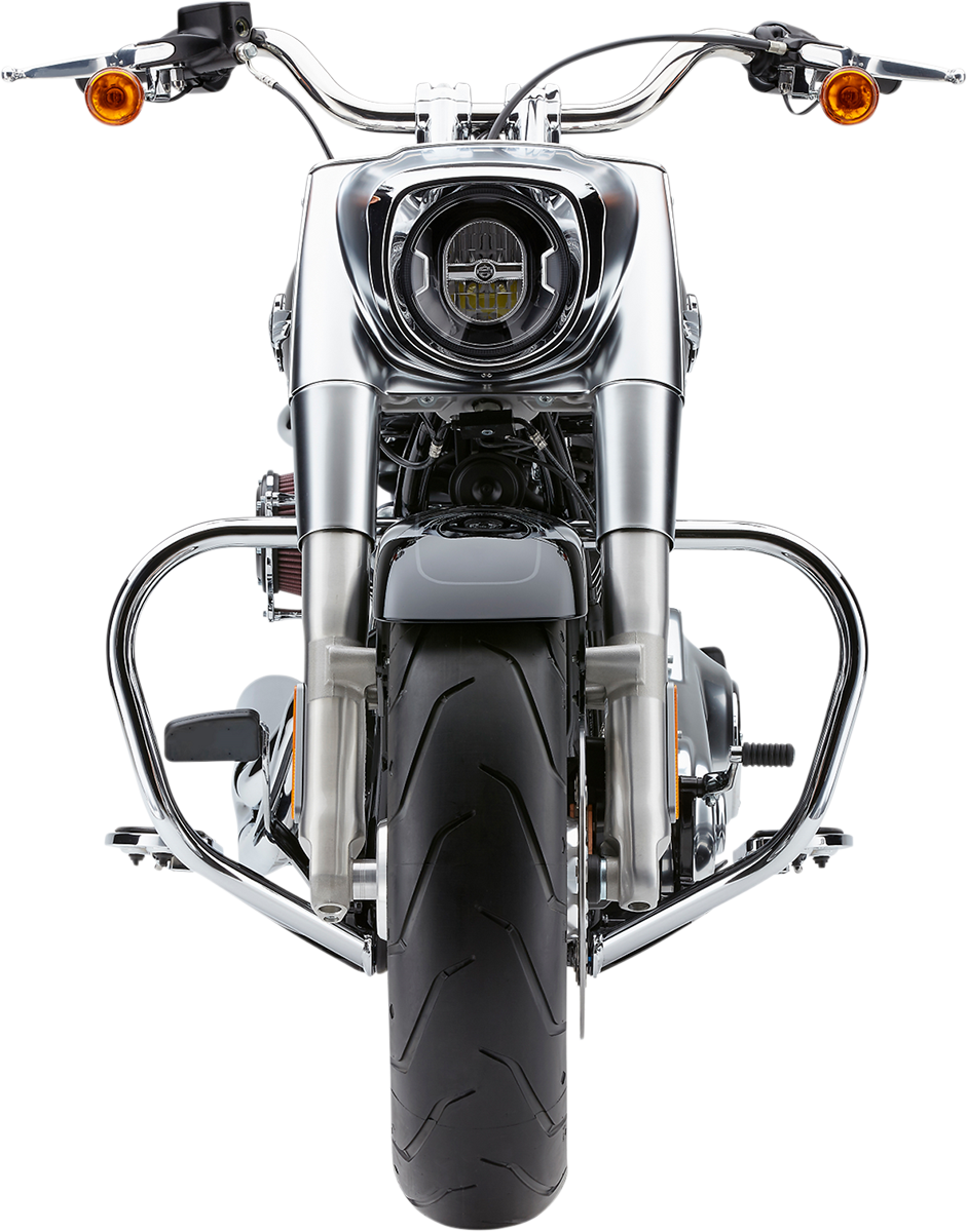 Cobra V-Bend Freeway Bar (Highway Bar) - Chrome - Softail