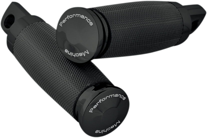 Performance Machine (PM) Contour Foot Pegs - Black - Passenger/Driver