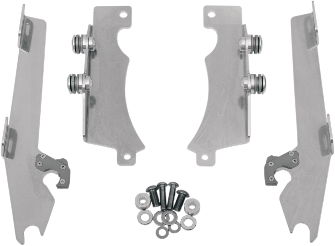 Memphis Shades Batwing Trigger Lock Mounting Kit - V Star - Polished