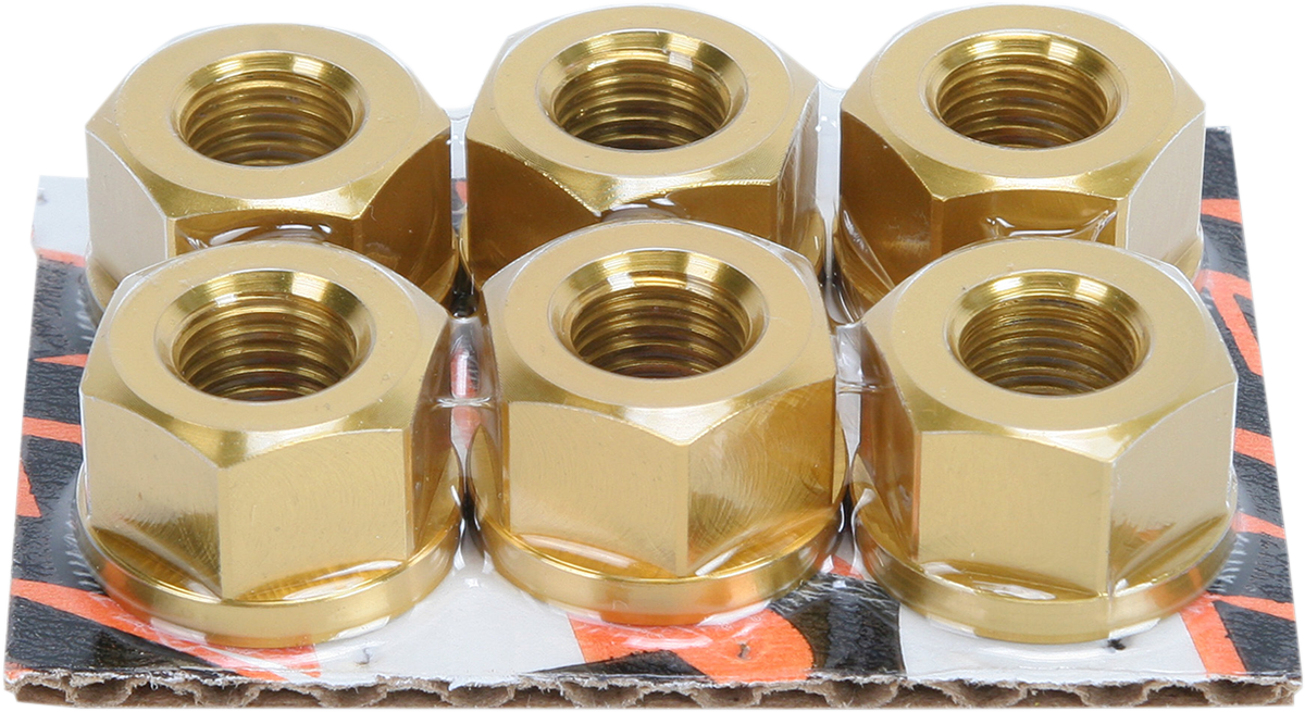 Driven Racing Sprocket Nuts - Sport Bike - Gold - M10 X 1.25
