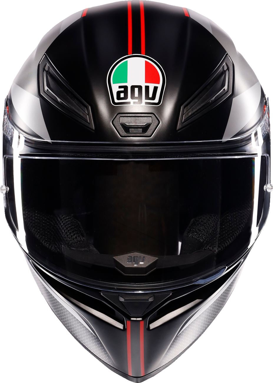 AGV K1 S Helmet - Lap - Matte Black/Gray/Red - XL