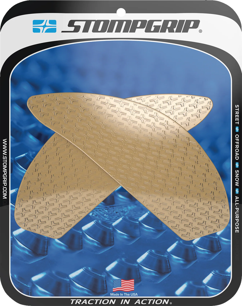 StompGrip Tank Grips - Icon - Clear - Suzuki - GS '18-'25