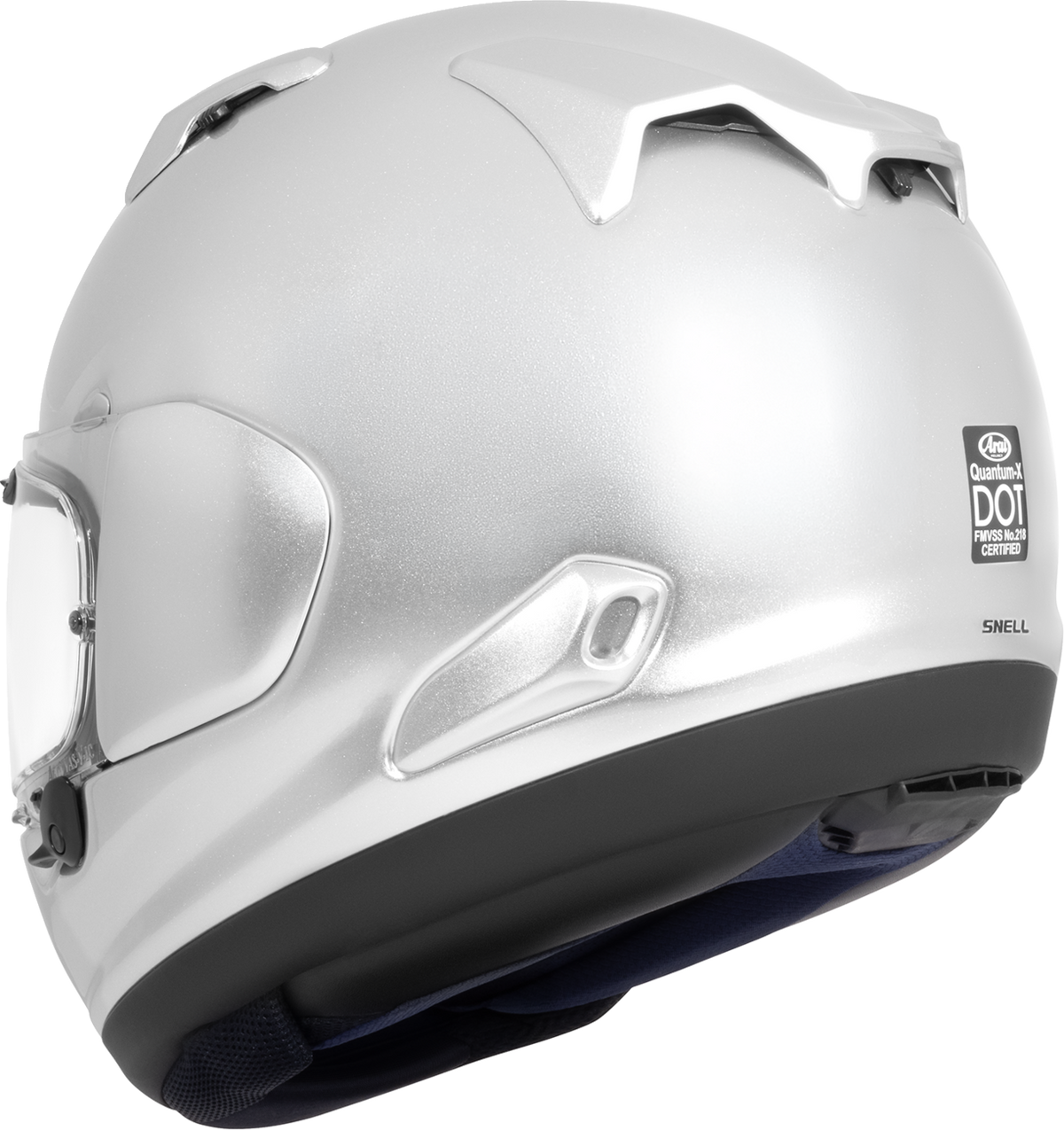 ARAI Helmets Quantum-X Helmet - Aluminum Silver / Gloss / Silver / XL