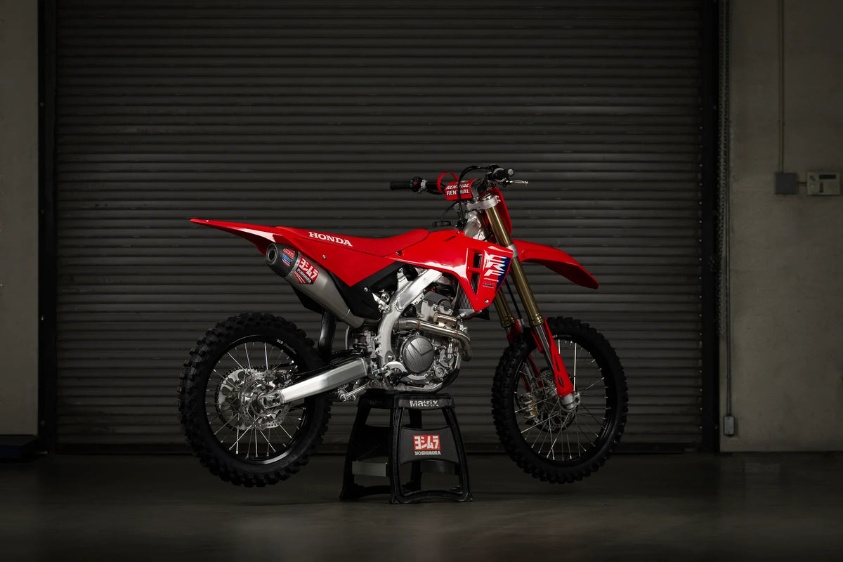Yoshimura CRF250R/RX 25-26 RS-12 Stainless Full Exhaust, W/ Stainless Muffler