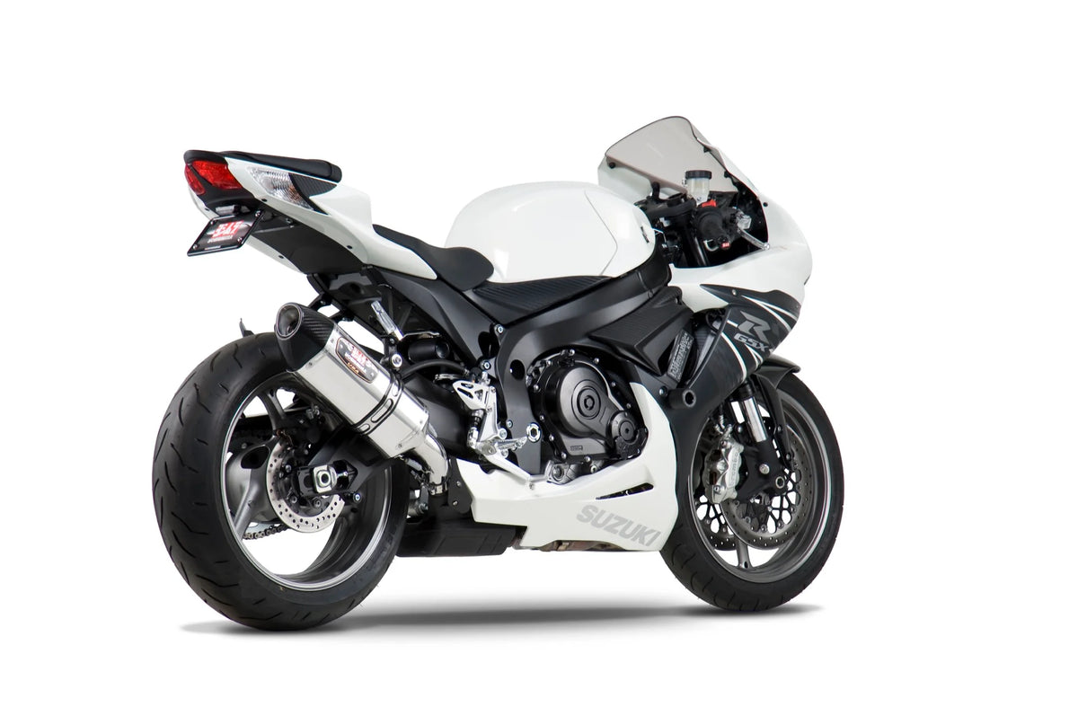 Yoshimura GSX-R600/750 11-26 R-77 Stainless Slip-On Exhaust, W/ Stainless Muffler