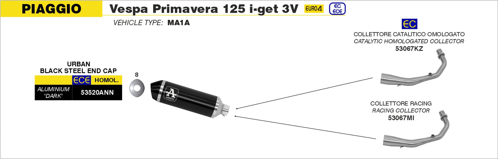 53067MI Racing Header For Urban Exhaust