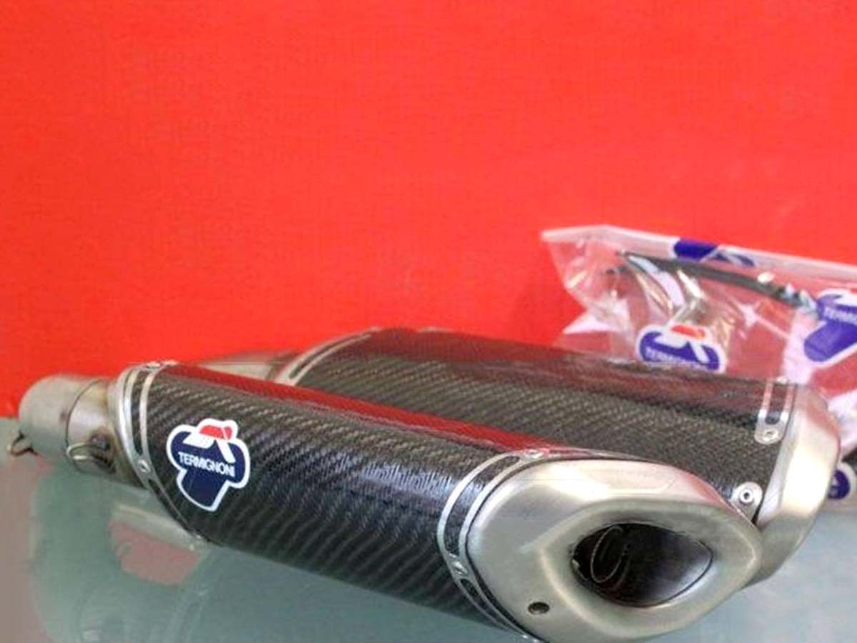 008CR - PAIR SILENCERS RACING TERMIGNONI CARBON DUCATI 848 - 1098 - 1198