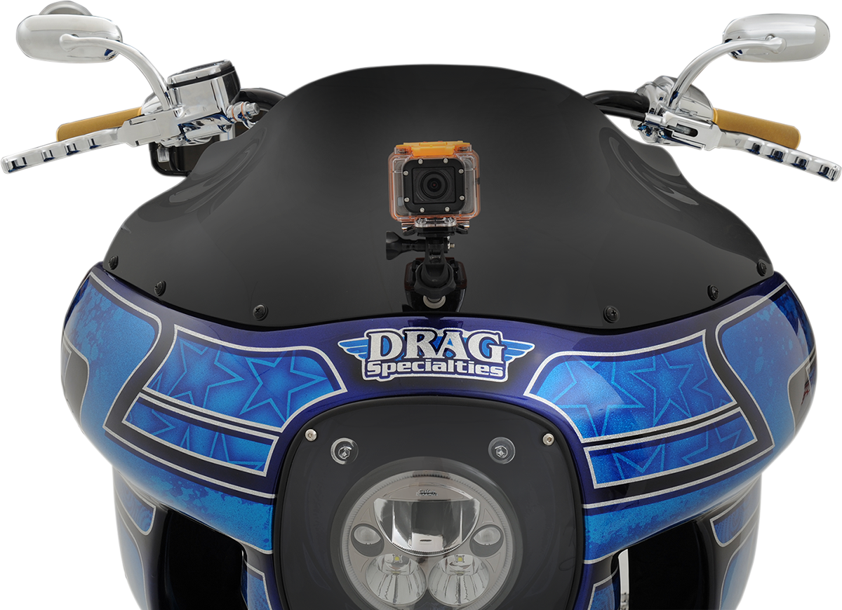 Klock Werks Flare® Windshield - 9" - Black - '85-'92 FXRP