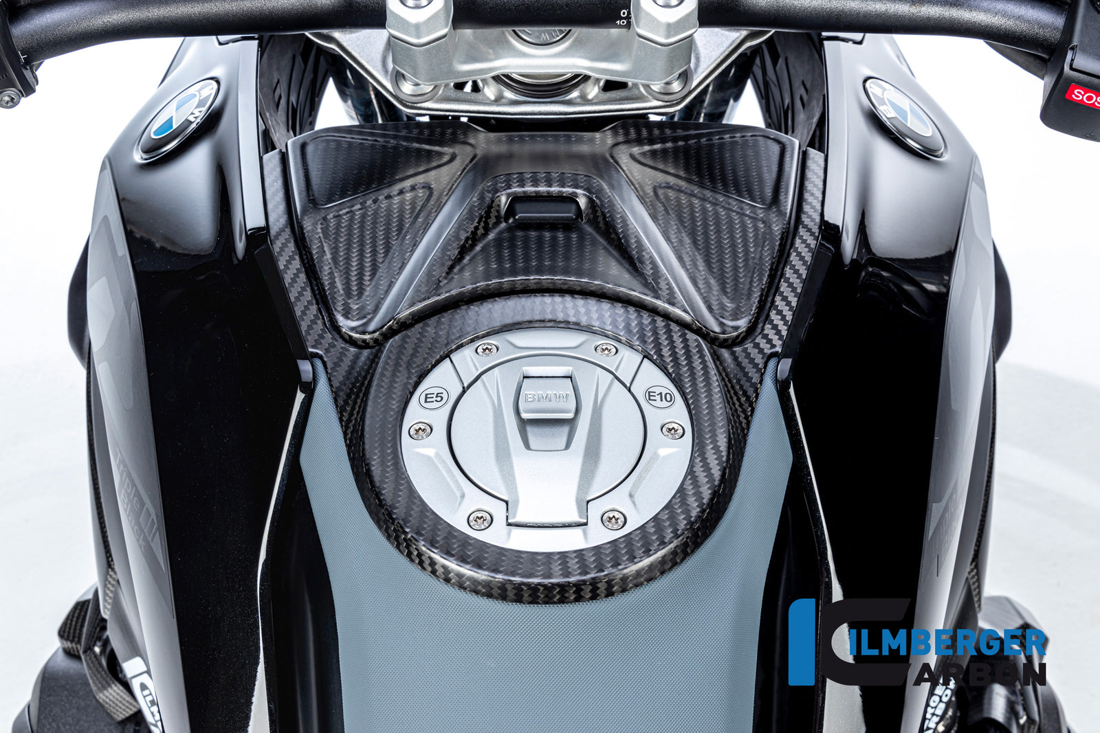 Ilmberger Carbon Upper Tank Cover Two Piece Kit BMW R 1300 GS - Matte / Twill