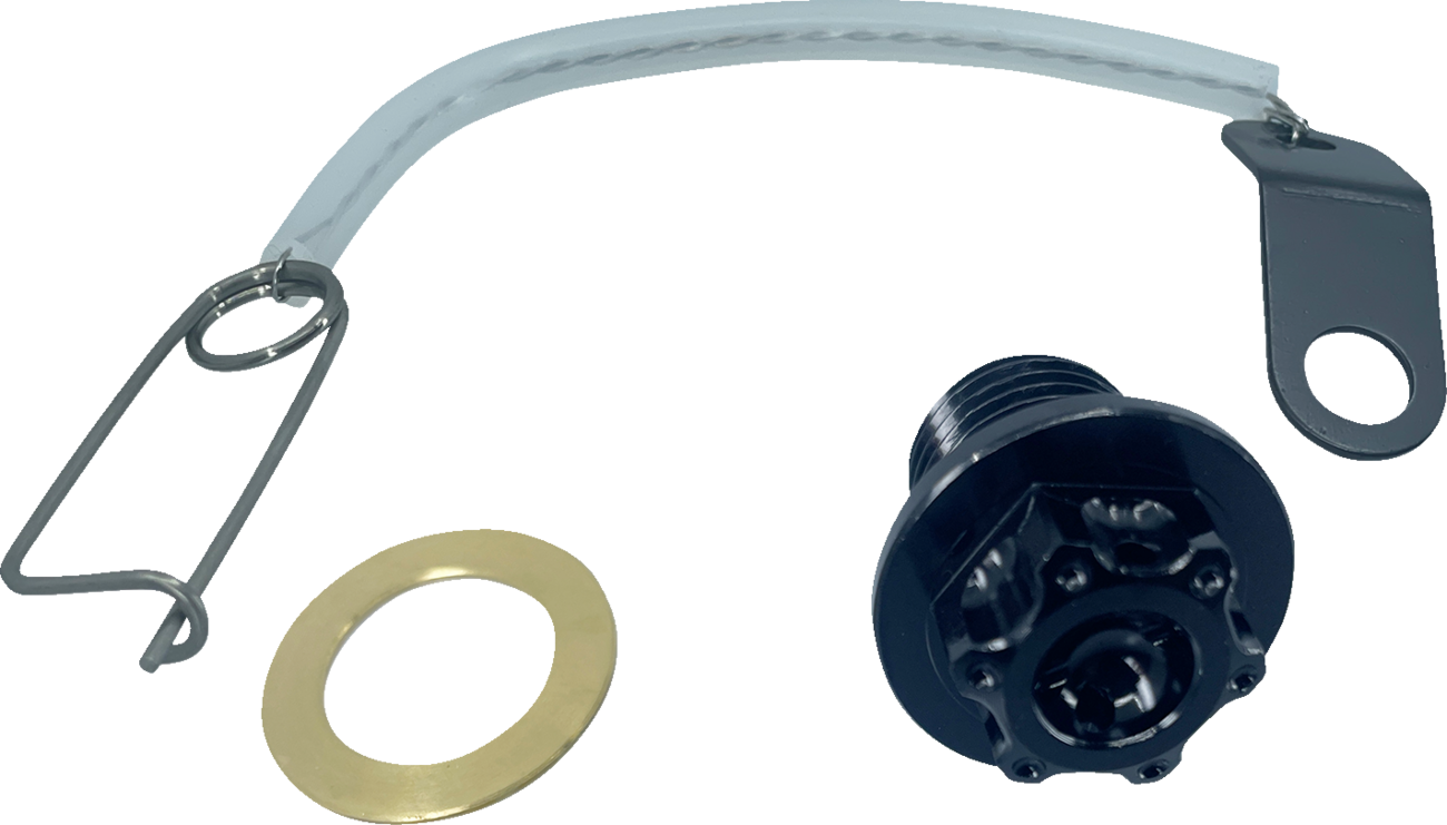 PSR Magnetic Drain Plug - M14 X 1.50 - Black - Yamaha