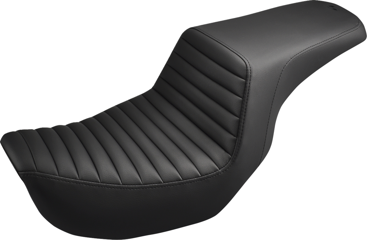 Saddlemen Step-Up Seat - Front Tuck-N-Roll - Black - Dyna
