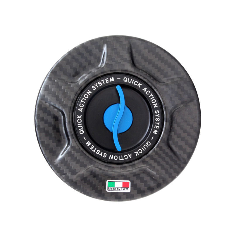 TWM Quick Action Carbon Fiber Gas Cap for Aprilia - TAF.02