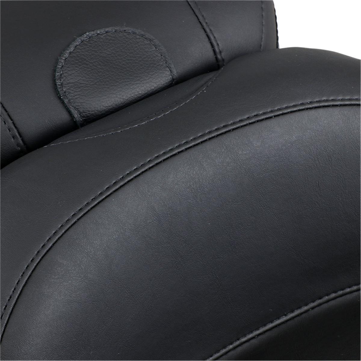 Mustang Lowdown Seat With Driver Backrest - Plain - FLHR '97-'07