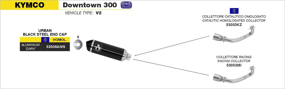 53506ANN Urban Aluminium Dark Slip On With Dark End Cap