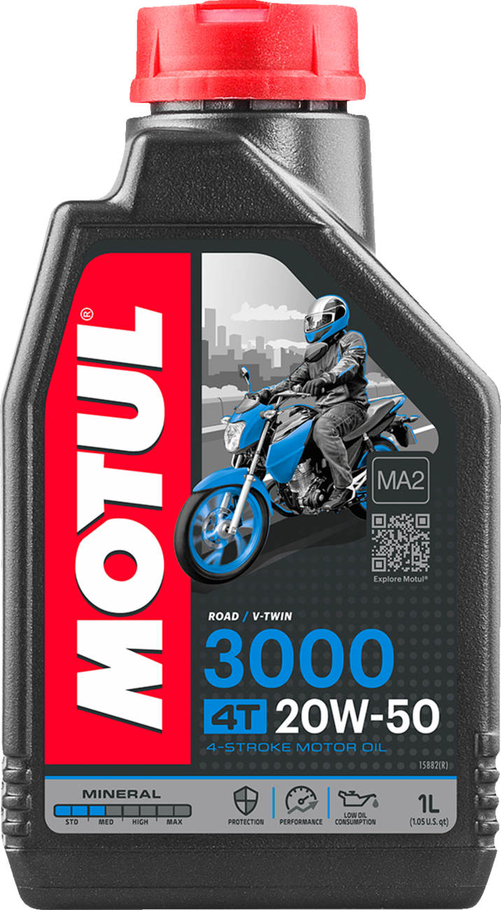 Motul 3000 Mineral 4T Engine Oil - 20w-50 1 Liter