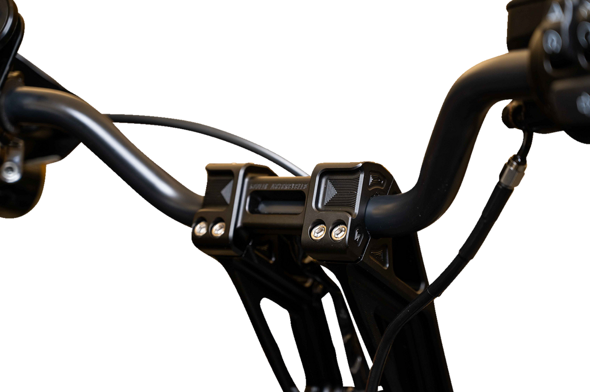 Kodlin USA Fastback Risers - Includes Clamp - 10" - Black