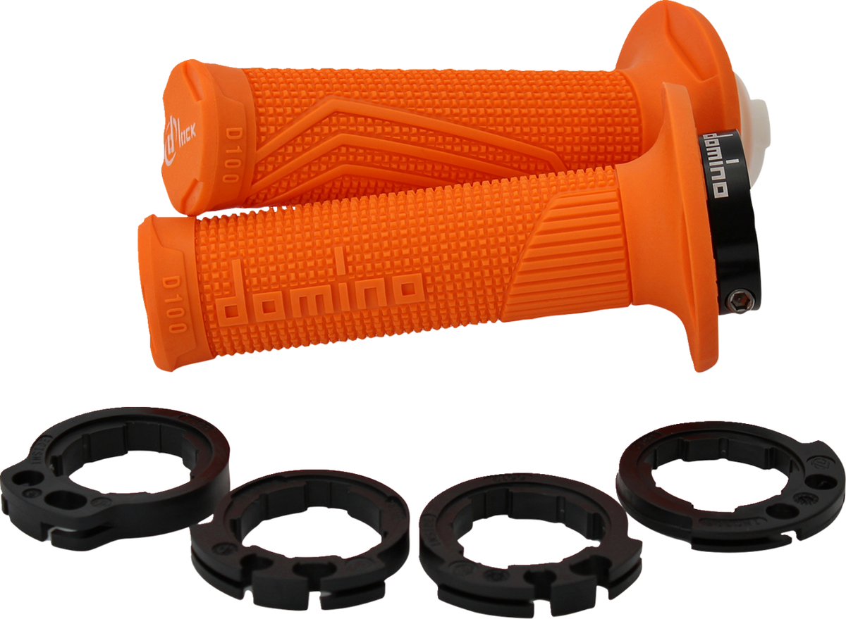 Domino D100 D-Lock Grips - Orange