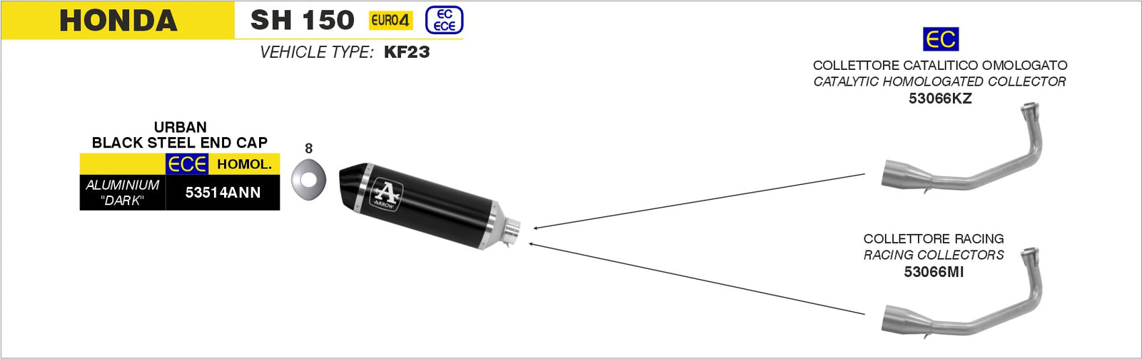 53514ANN Urban Aluminium Dark Slip On With Dark End Cap