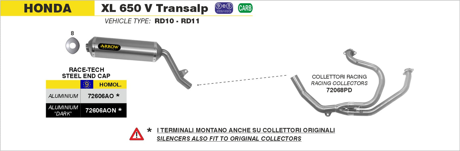 Arrow 72068PD Headers