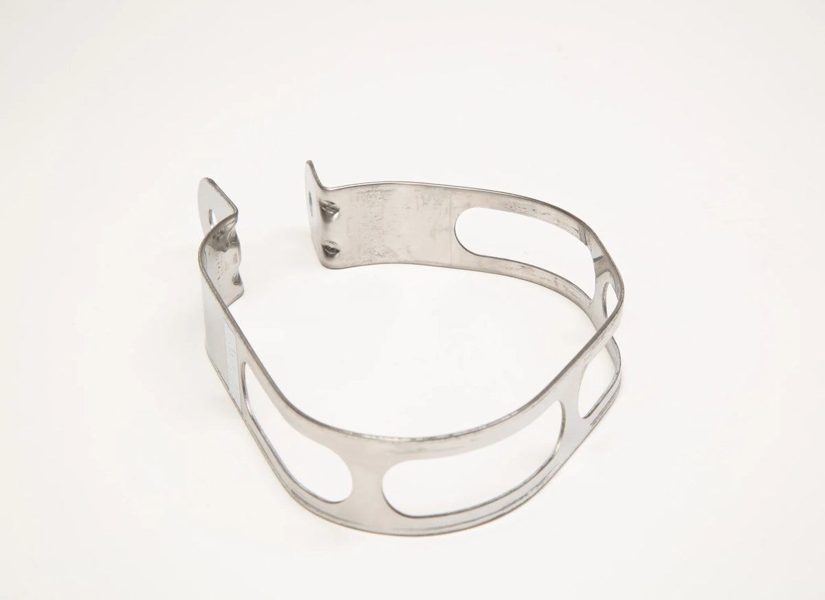 Yoshimura R77 Muffler Clamp Stainless/Titanium Left