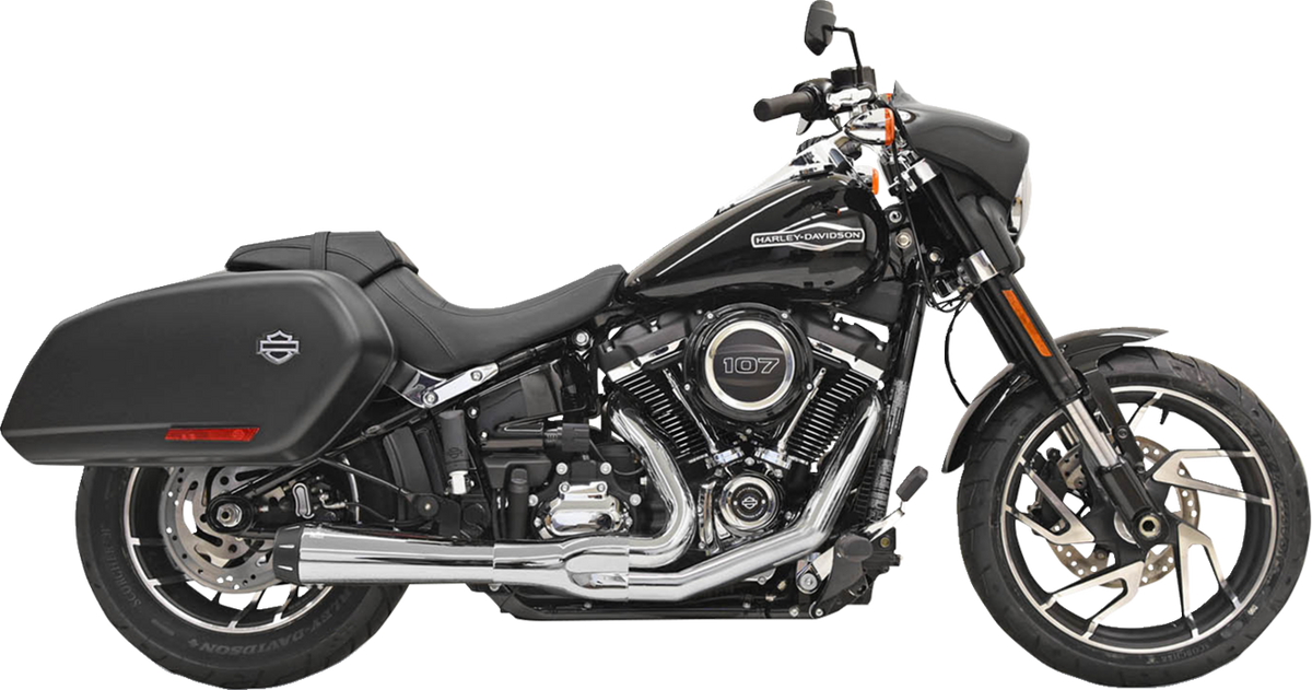 Bassani Xhaust 2-Into-1 Road Rage Exhaust System - Chrome
