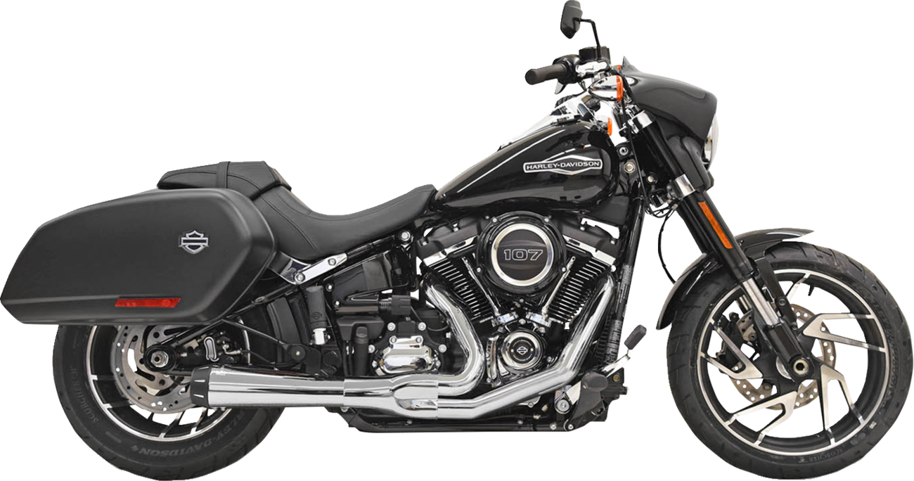 Bassani Xhaust 2-Into-1 Road Rage Exhaust System - Chrome