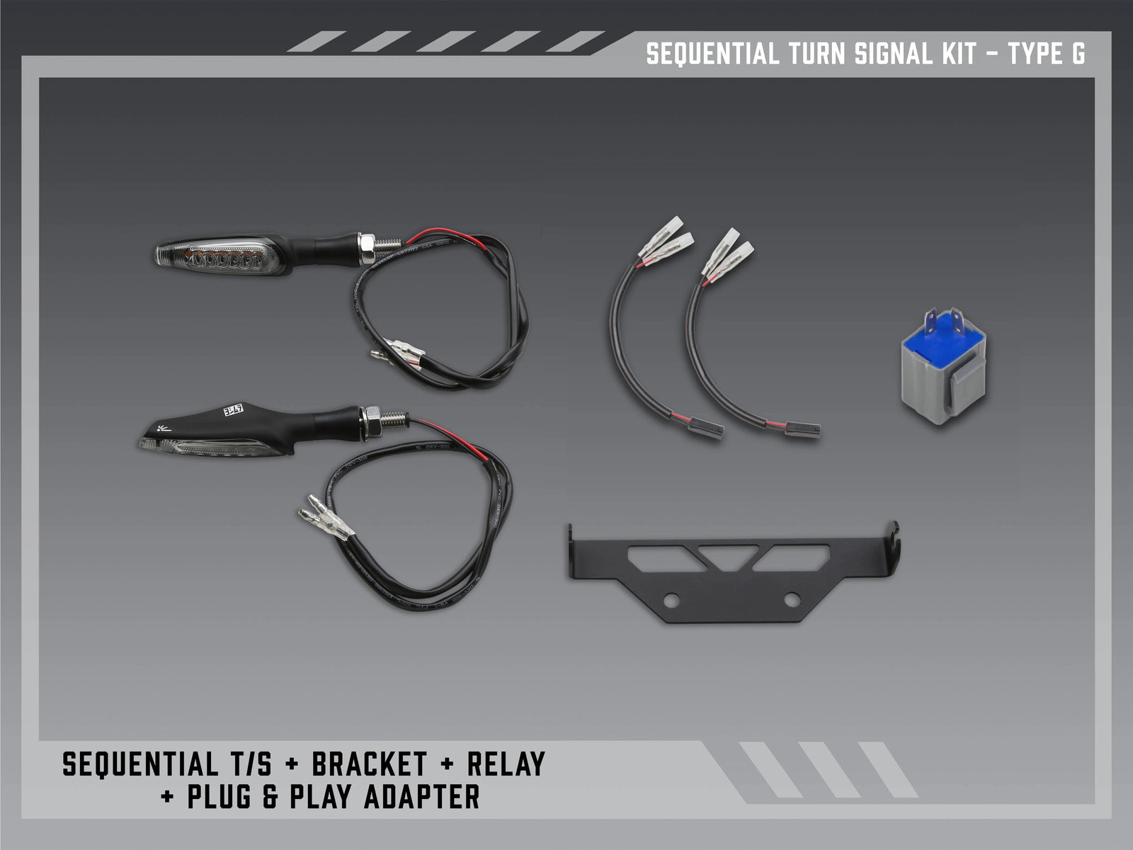 Yoshimura Type G Sequential Signal Kit For V2 Fender Eliminators