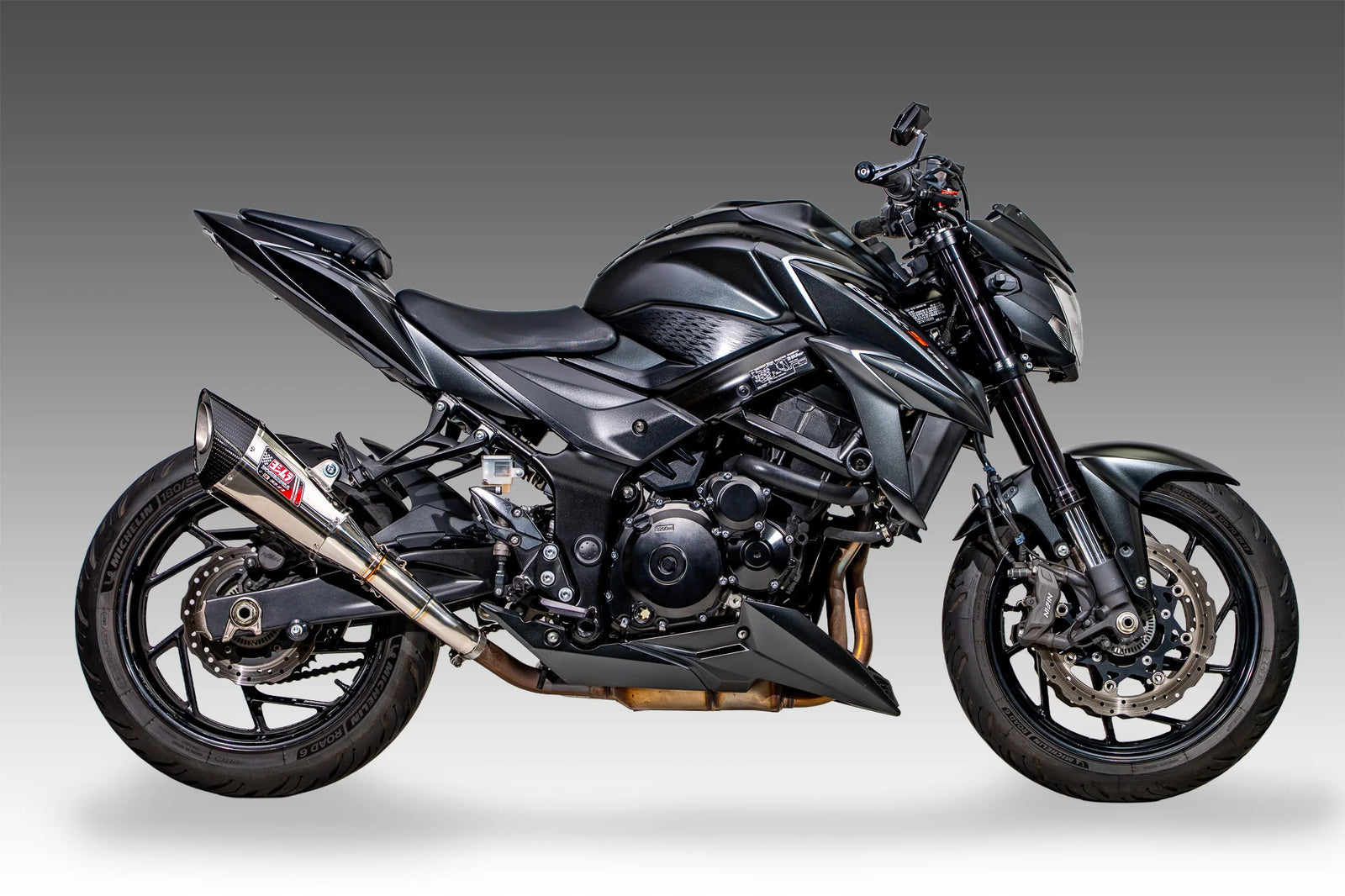 Yoshimura GSR750 2011-16 / GSX-S750 17-23 R-11 Stainless Slip-On Exhaust, W/ Stainless Muffler
