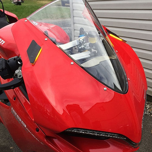 NRC Ducati 959 1299 Panigale Mirror Block Off LED Turn Signals