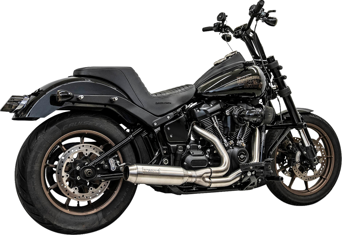 Bassani Xhaust 2-Into-1 Exhaust System With Superbike Muffler - Stainless Steel - Catalytic Converter - 49 State