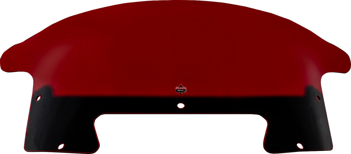 Klock Werks Windshield - 9" - Red - Chieftain PowerPlus/Roadmaster PowerPlus