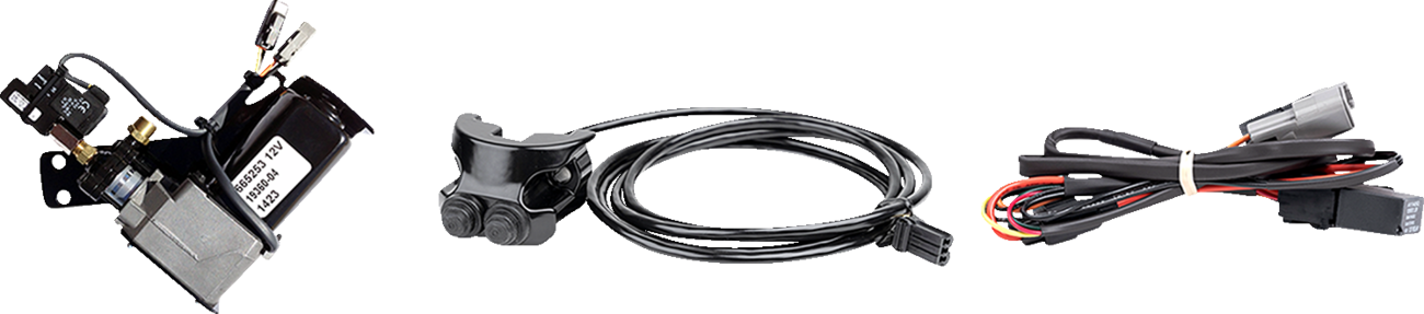 Legend Suspension AIR-A Dyna Adjustable AIR Suspension - Black - FXD