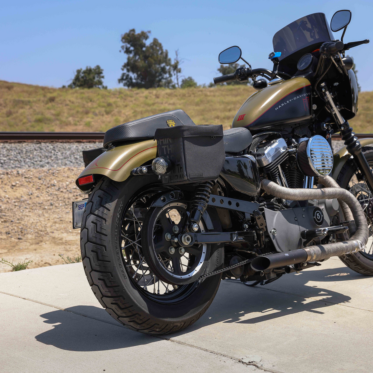 Thrashin Supply CO. Mini Essential Saddlebags - 8 Liter