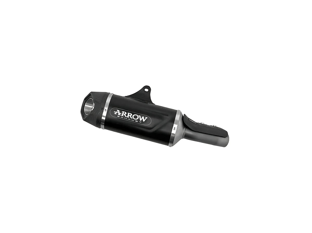Arrow 71962AKN Indy Race Evo Aluminium Dark Slip On With Carbon End Cap