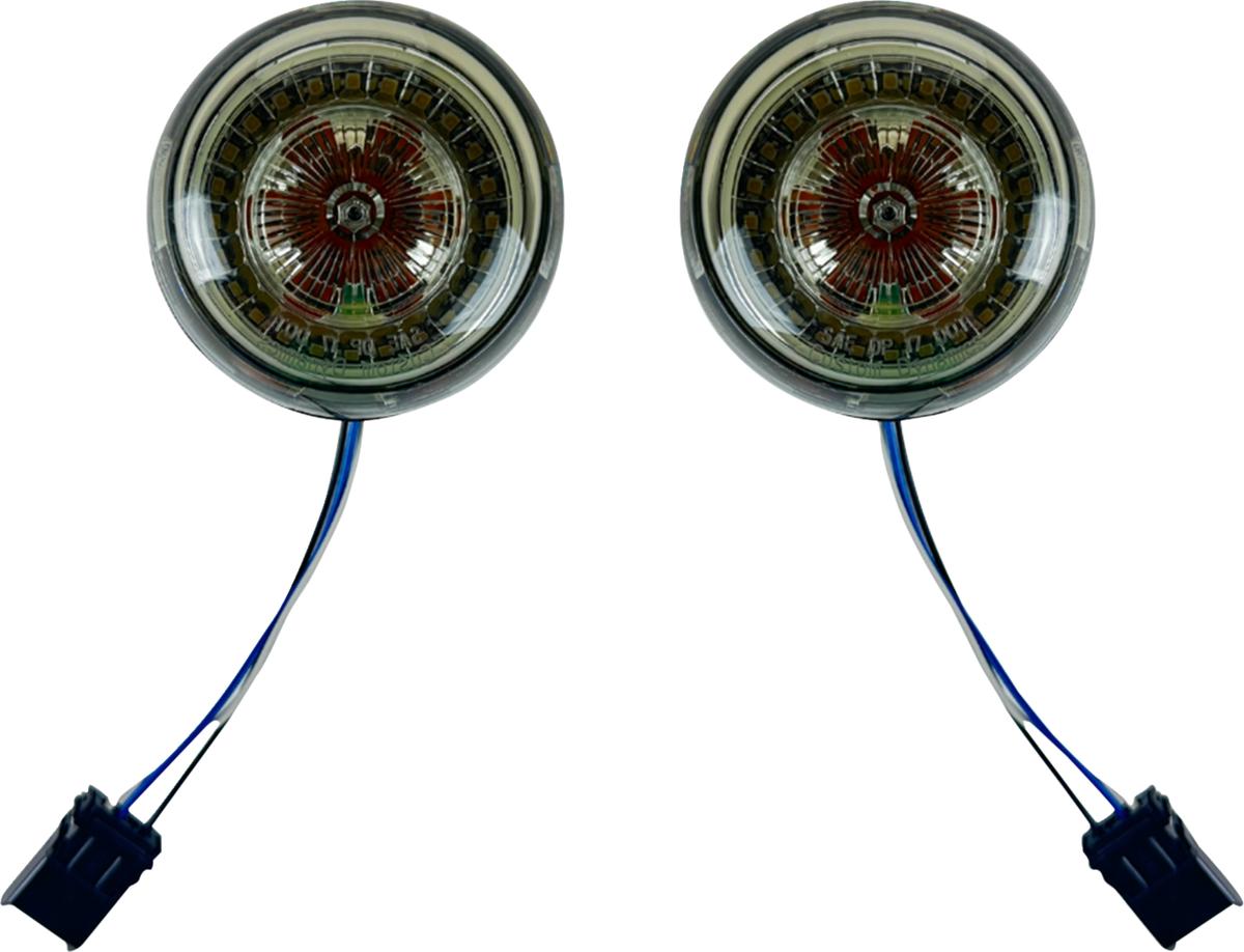 Custom Dynamics ProBeam® Front Turn Signal Inserts - LED - Smoke Lens