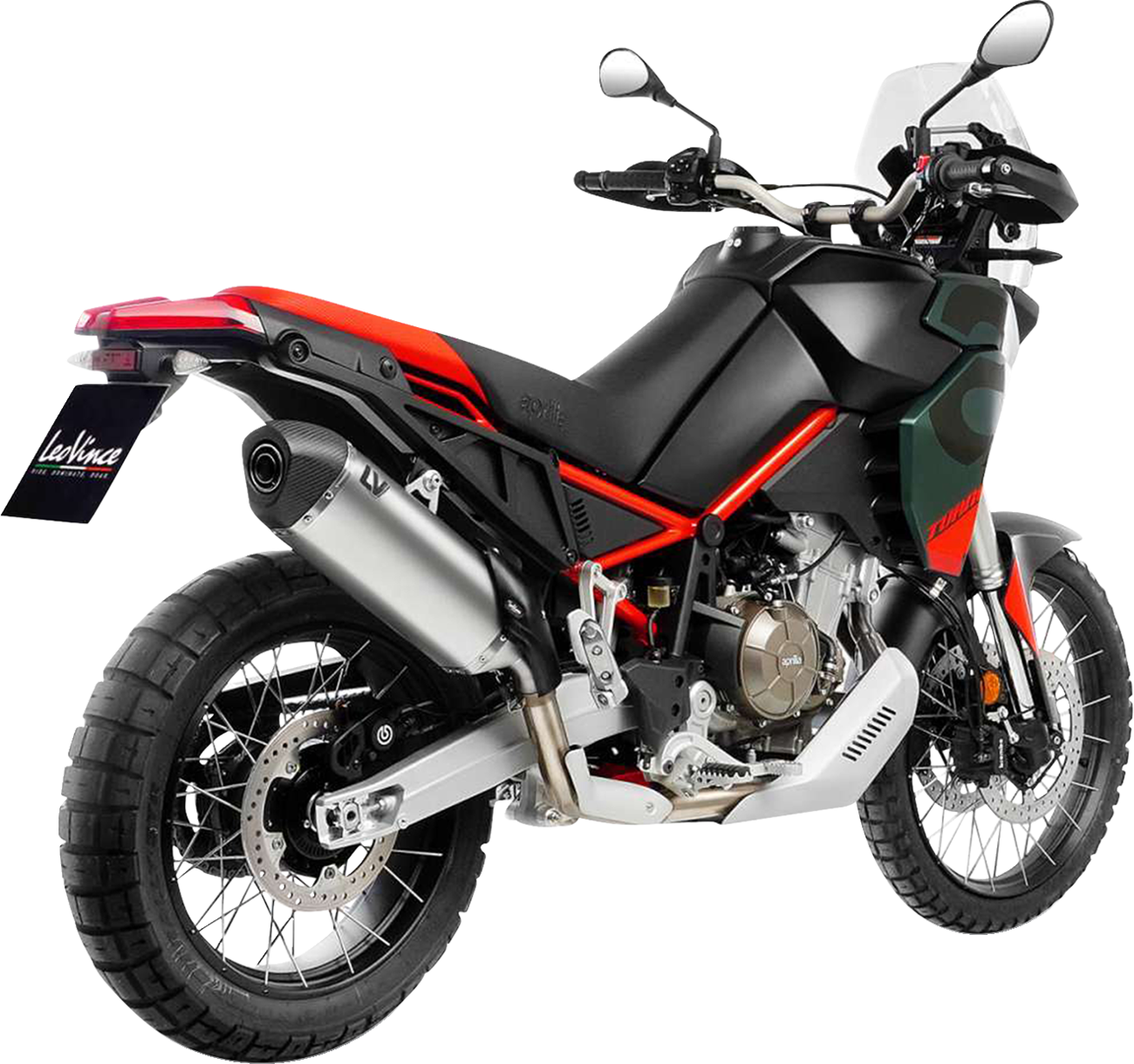 LeoVince LV-14 Slip-On Muffler - Titanium - Aprilia Tuareg 660