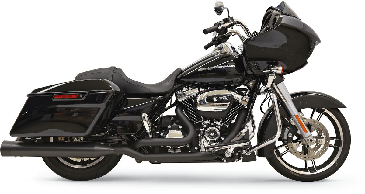 Bassani Xhaust True-Dual Down Under Headpipes - Black - M8